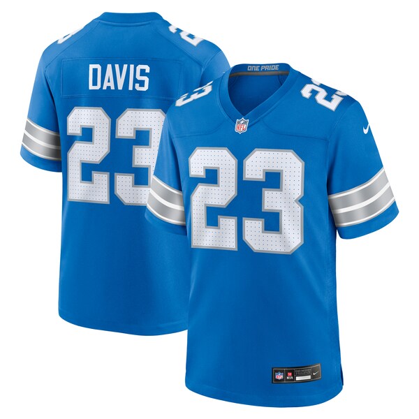 Carlton Davis Detroit Lions Nike Team Game Jersey - Blue