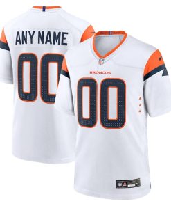 Denver Broncos Nike Custom Game Jersey - White