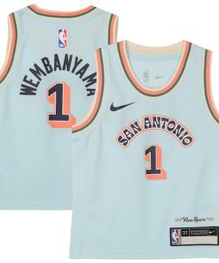Victor Wembanyama San Antonio Spurs Nike Toddler 2024/25 Swingman Player Jersey - City Edition - Light Blue
