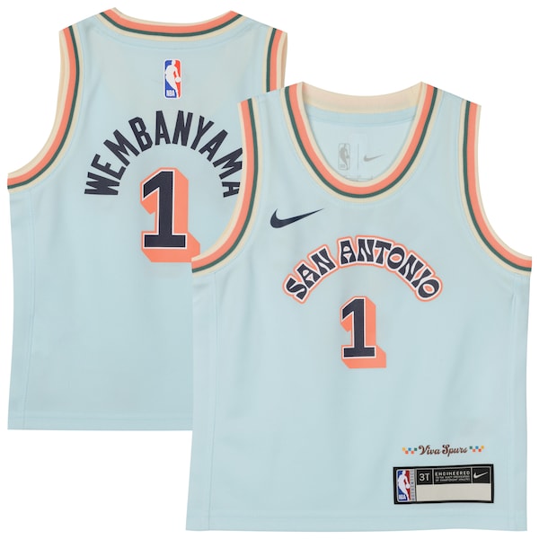 Victor Wembanyama San Antonio Spurs Nike Toddler 2024/25 Swingman Player Jersey - City Edition - Light Blue