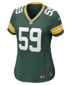 Alternative view of De'Vondre Campbell Green Bay Packers Nike Women's Game Jersey - Green