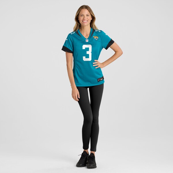 Tyson Campbell Jacksonville Jaguars Nike Women's Game Jersey - Teal - Image 4