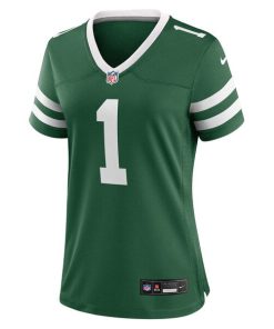 Alternative view of Number 1 Bride New York Jets Nike Women's Game Jersey - Legacy Green