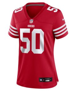 Alternative view of Khalil Davis San Francisco 49ers Nike Women's Team Game Jersey -  Scarlet