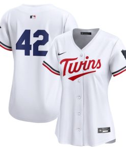 Minnesota Twins Nike Women's 2024 Jackie Robinson Day Home Limited Jersey?¨C White