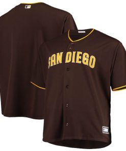 San Diego Padres Big & Tall Alternate Replica Team Jersey - Sand/Brown