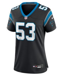 Alternative view of Claudin Cherelus Carolina Panthers Nike Women's Team Game Jersey -  Black