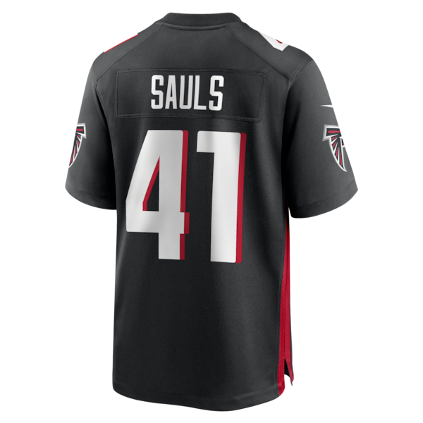 Ben Sauls Atlanta Falcons Nike Team Game Jersey - Black - Image 3