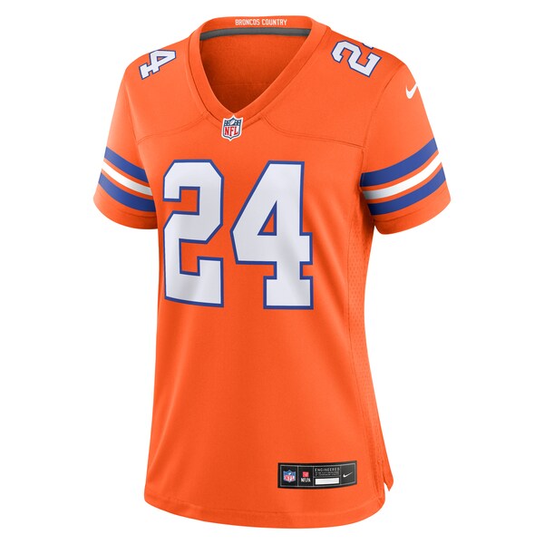 Champ Bailey Denver Broncos Nike Women's Mile High Collection 1977 Throwback Retired Player Game Jersey - Orange - Image 2