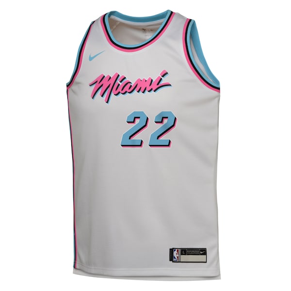 Jimmy Butler Miami Heat Nike Youth 2024/25 Swingman Player Jersey - City Edition - White - Image 2