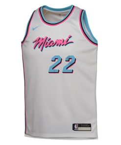 Alternative view of Jimmy Butler Miami Heat Nike Youth 2024/25 Swingman Player Jersey - City Edition - White