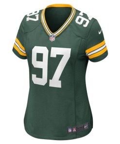 Alternative view of Kenny Clark Green Bay Packers Nike Women's Game Jersey - Green