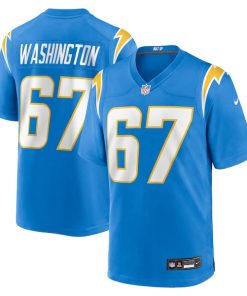 Savion Washington Los Angeles Chargers Nike Team Game Jersey -  Powder Blue