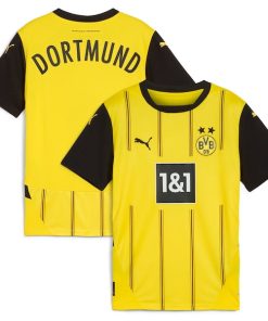Borussia Dortmund Puma Youth 2024/25 Home Replica Jersey - Yellow