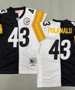 Troy Polamalu Pittsburgh Steelers Authentic split Throwback Retired Player Jersey