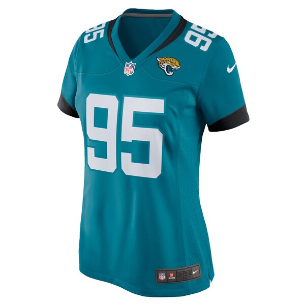 Roy Robertson-Harris Jacksonville Jaguars Nike Women's Game Jersey - Teal/Black - Image 3