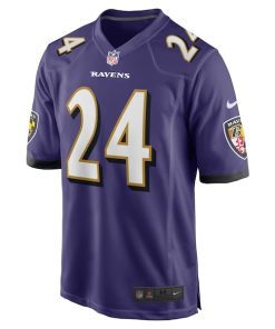 Alternative view of Beau Brade Baltimore Ravens Nike Team Game Jersey -  Purple