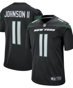 Jermaine Johnson II New York Jets Nike Alternate Game Jersey - Stealth Black