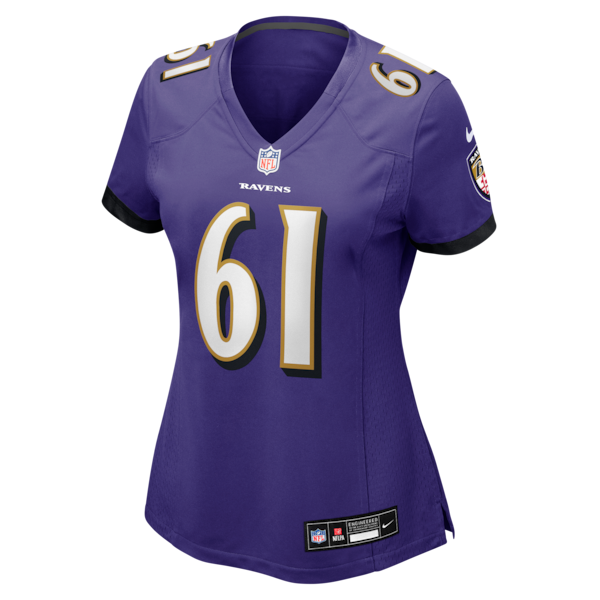 Sam Mustipher Baltimore Ravens Nike Women's Team Game Jersey - Purple - Image 2