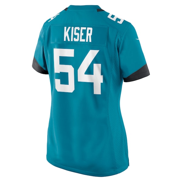 Jack Kiser Jacksonville Jaguars Nike Women's Team Game Jersey - Teal - Image 3