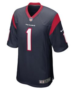 Alternative view of Jimmie Ward Houston Texans Nike Game Player Jersey - Navy