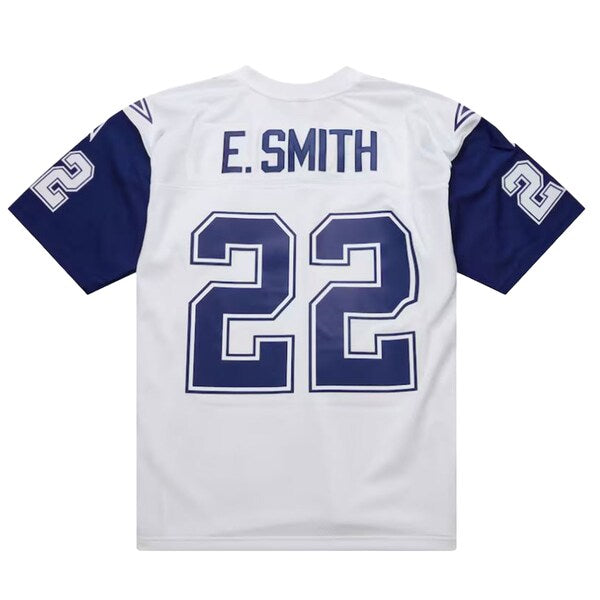 Emmitt Smith Dallas Cowboys 1994 Alternate Legacy Replica Jersey - White - Image 2