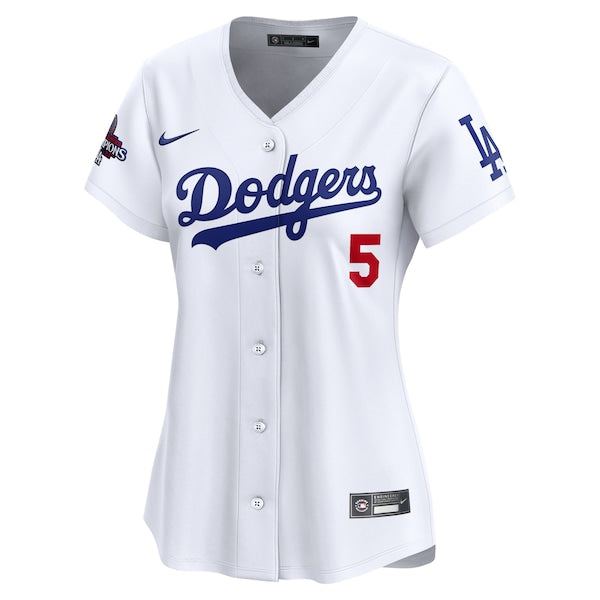 Freddie Freeman Los Angeles Dodgers Nike Women's 2024 World Series Champions Home Limited Player Jersey - White - Image 2
