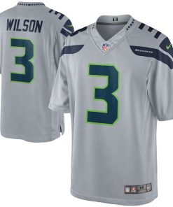 Russell Wilson Seattle Seahawks Nike Alternate Limited Jersey - Gray