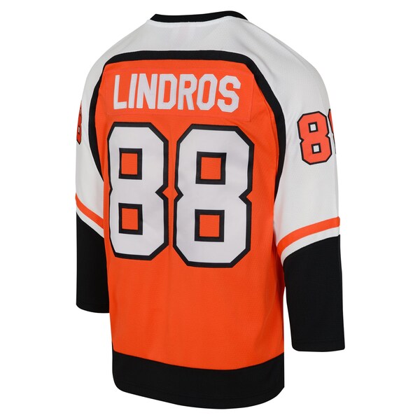 Eric Lindros Philadelphia Flyers Youth 1996-97 Blue Line Player Jersey - Orange - Image 3