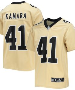 Alvin Kamara New Orleans Saints Nike Youth Inverted Team Game Jersey - Gold