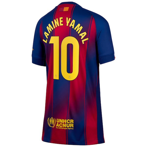 Lamine Yamal Barcelona Nike Youth 2025/26 Home Replica Player Jersey - Blue - Image 3