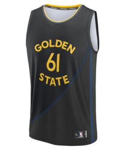Alternative view of Pat Spencer Golden State Warriors  Fast Break Replica Player Jersey - Statement Edition - Black