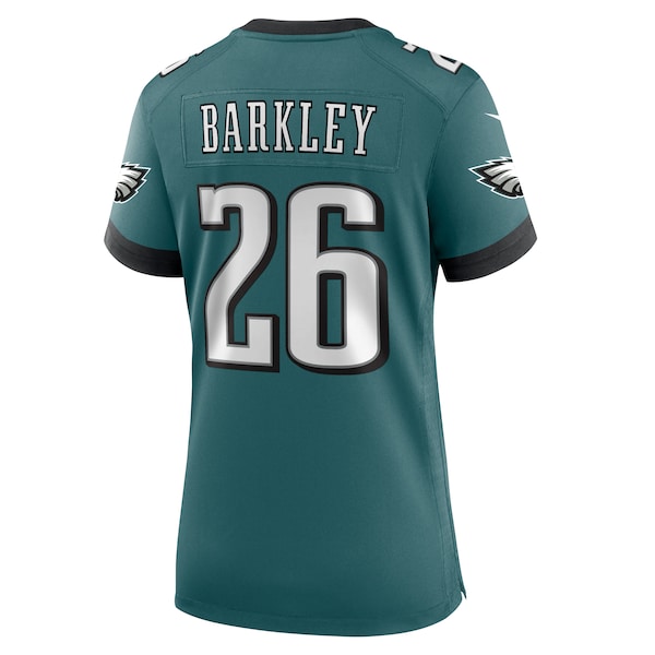 Saquon Barkley Philadelphia Eagles Nike Women's Super Bowl LIX Game Player Jersey - Midnight Green - Image 3