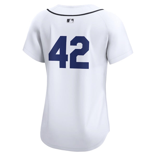 Detroit Tigers Nike Women's 2024 Jackie Robinson Day Home Limited Jersey?ยจC White - Image 3