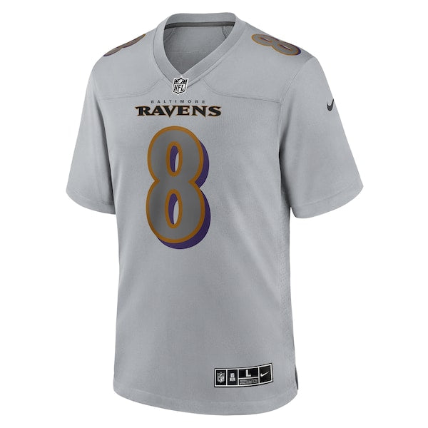 Lamar Jackson Baltimore Ravens Nike Atmosphere Fashion Game Jersey - Gray - Image 2