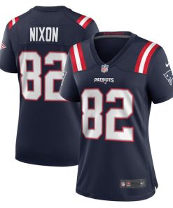 Tre Nixon New England Patriots Nike Women's Player Game Jersey - Navy