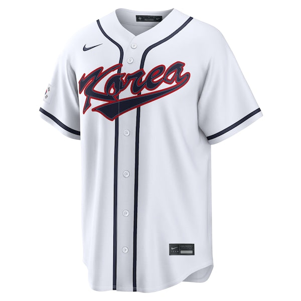 Korea Baseball Nike 2026 World Baseball Classic Home Pick-A-Player Jersey - White - Image 2