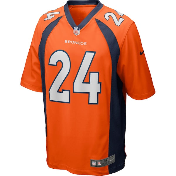 Champ Bailey Denver Broncos Nike Game Retired Player Jersey - Orange/Navy - Image 3