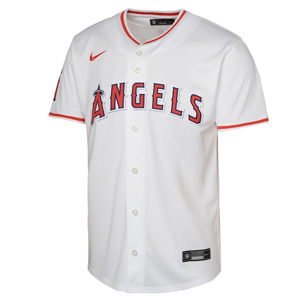 Los Angeles Angels Nike Youth Home Limited Baseball Jersey - White - Image 3