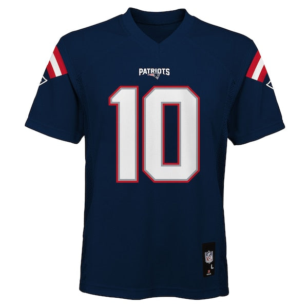 Drake Maye New England Patriots Outerstuff Preschool Replica Player Jersey - Navy - Image 2