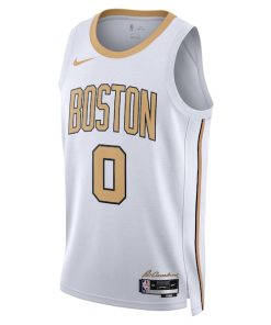Alternative view of Jayson Tatum Boston Celtics Nike Unisex 2025/26 Swingman Jersey - White - City Edition
