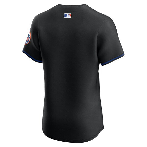 New York Mets Nike Alternate Elite Jersey - Black - Image 3