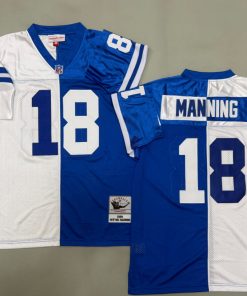 Peyton Manning Indianapolis Colts Authentic Split Throwback Retired Player Jersey