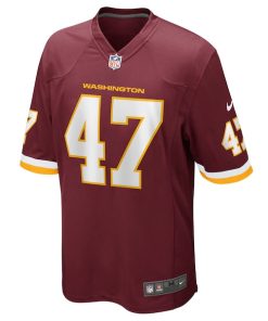 Alternative view of Khaleke Hudson Washington Football Team Nike Game Player Jersey - Burgundy
