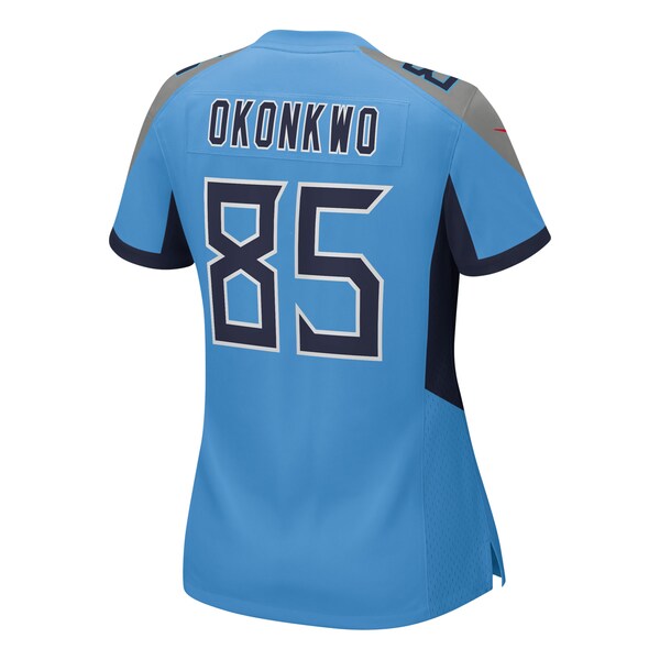 Chigoziem Okonkwo Tennessee Titans Nike Women's Team Game Jersey - Light Blue - Image 3