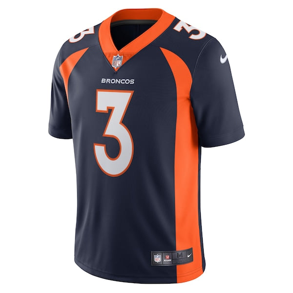 Russell Wilson Denver Broncos Nike Alternate Vapor Limited Jersey - Navy/Orange - Image 3