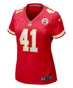 Alternative view of James Winchester Kansas City Chiefs Nike Women's Game Jersey - Red