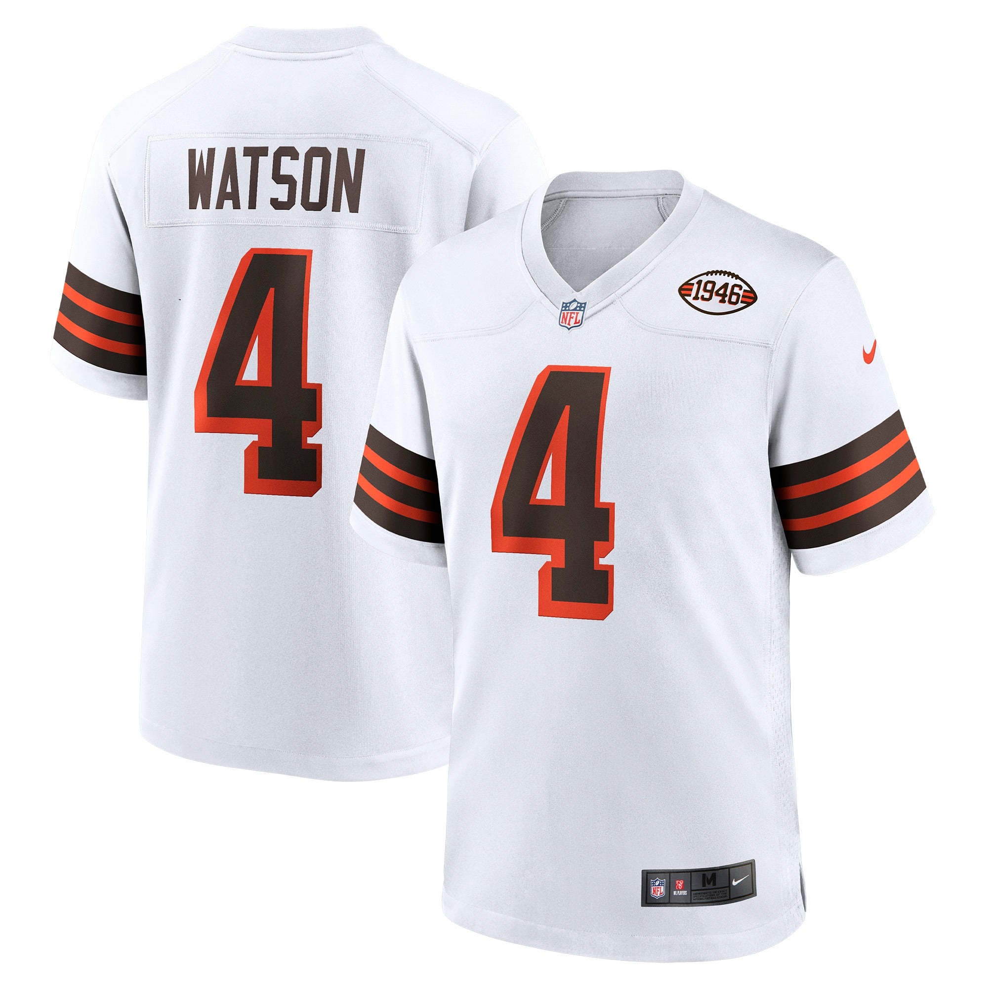 Deshaun Watson Cleveland Browns Nike Alternate Game Jersey - Brown/White - Image 6