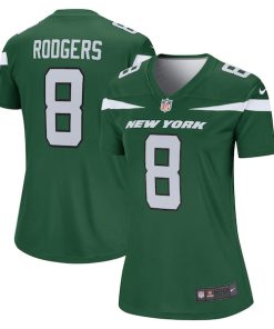 Alternative view of Aaron Rodgers New York Jets Nike Women's Legend Player Jersey - Gotham Green/White