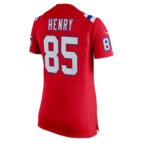 Hunter Henry New England Patriots Nike Women's Team Game Jersey - Red/Navy - Image 4